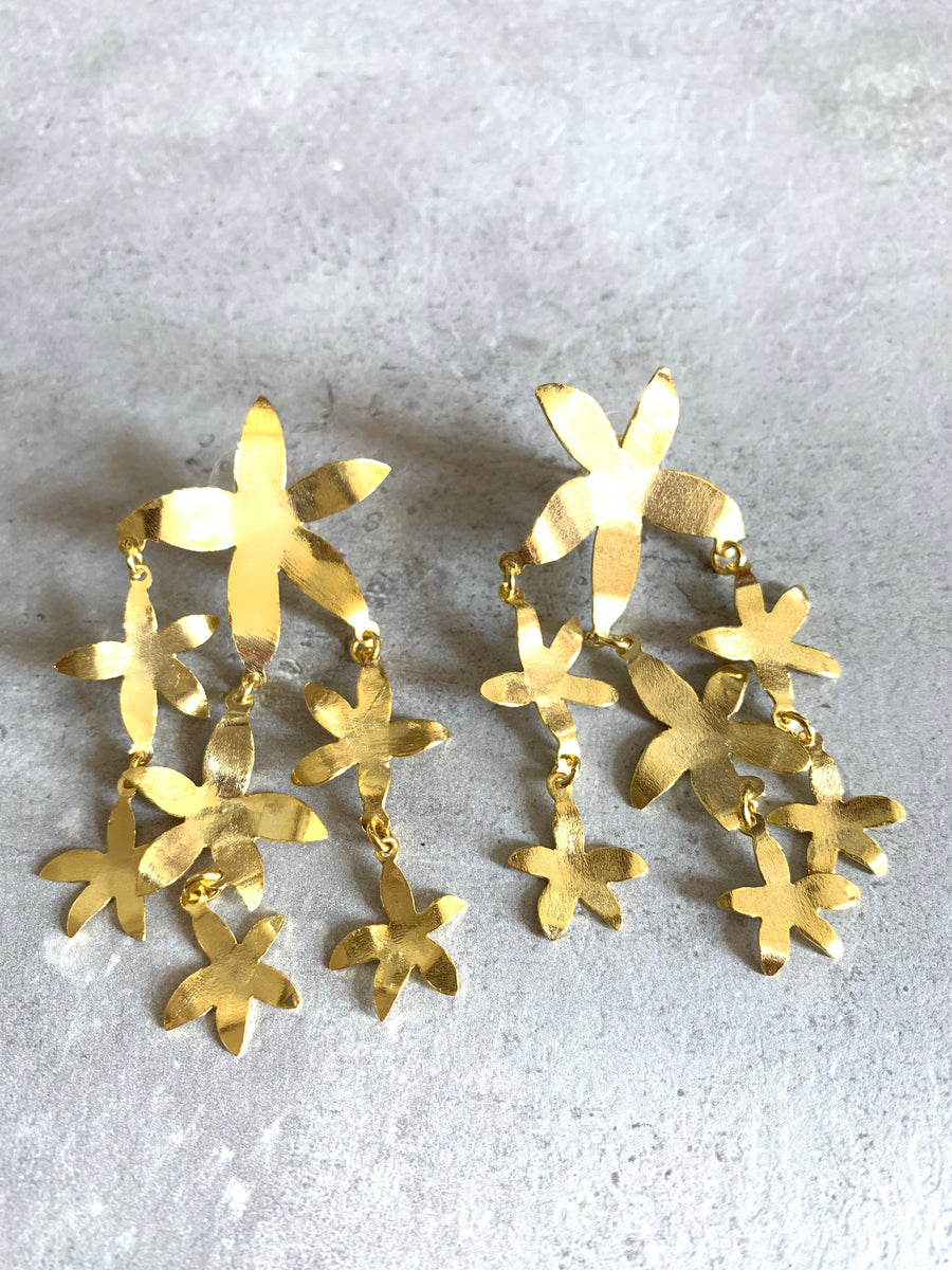 Gold Jasmine retailer Earrings