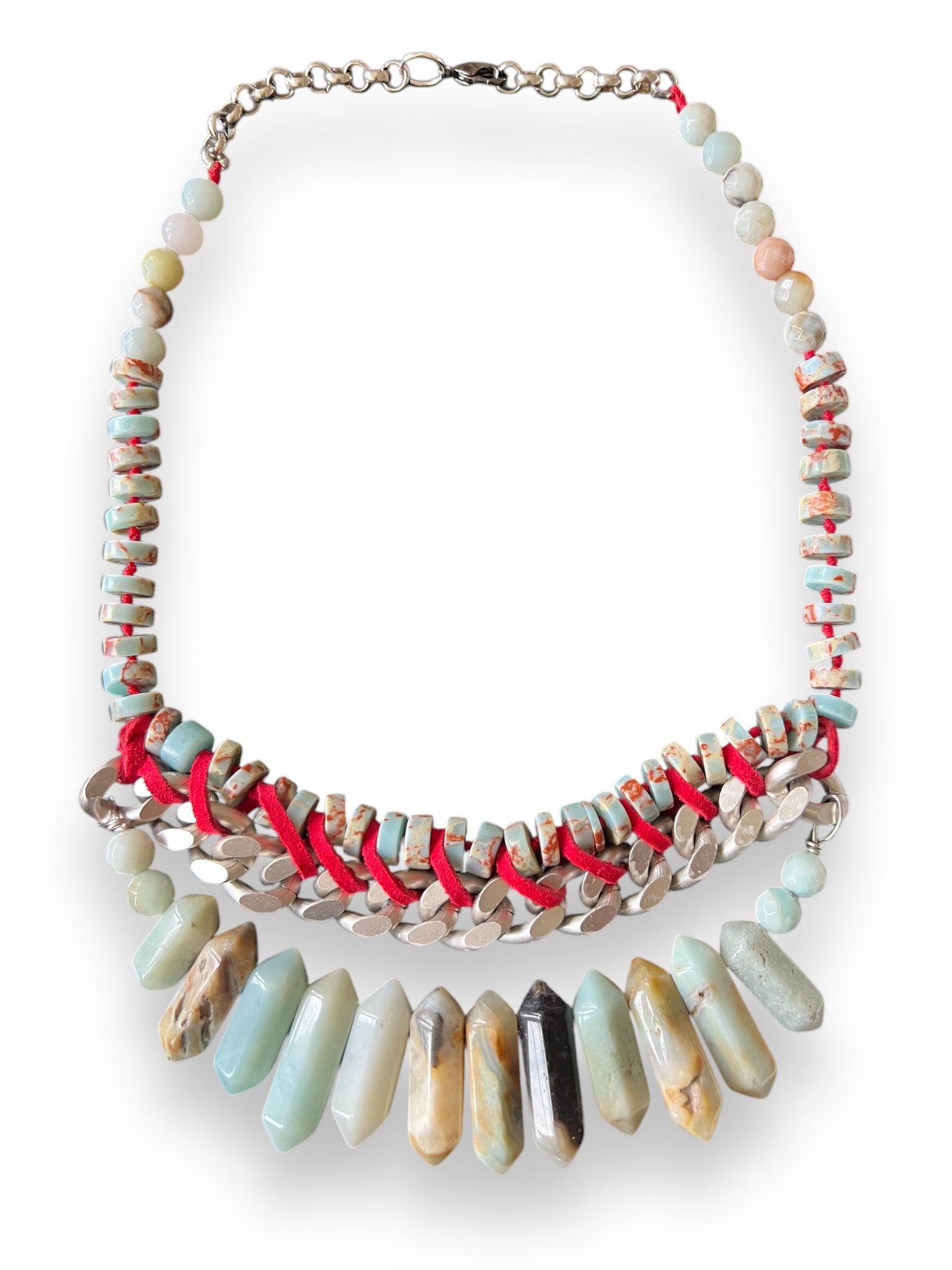 Statement Handmade Gemstone Necklace