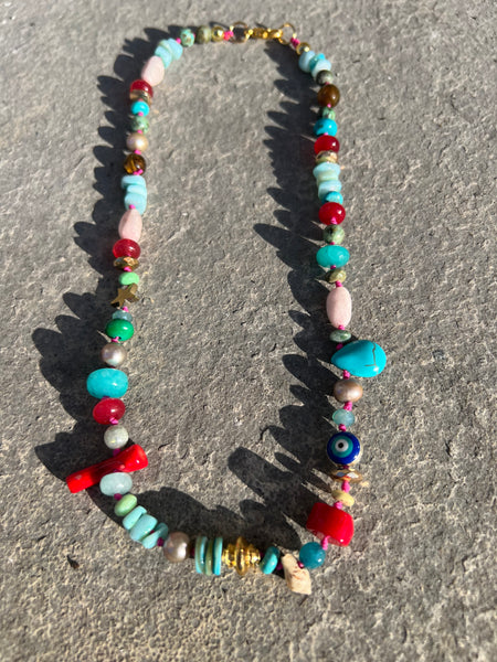 Colorful Gemstone Necklace