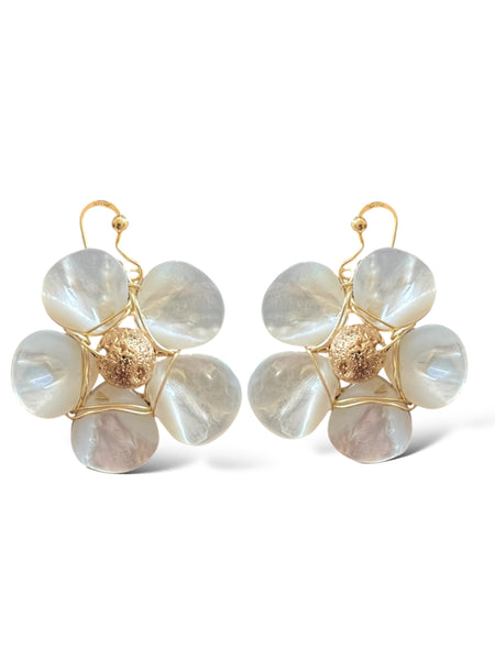 Flora Mother Of Pearl Earrings