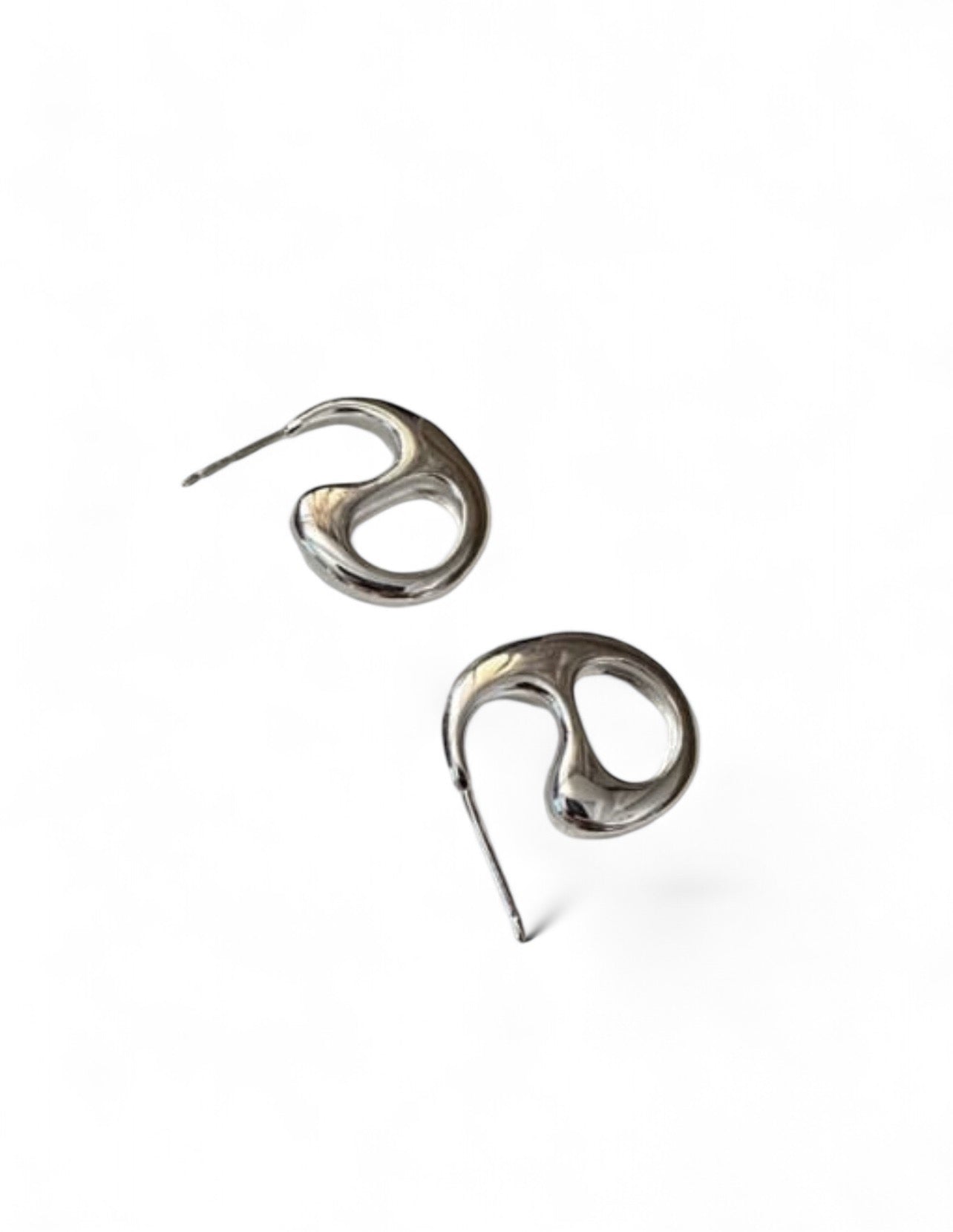 Geo Silver Bold Earrings